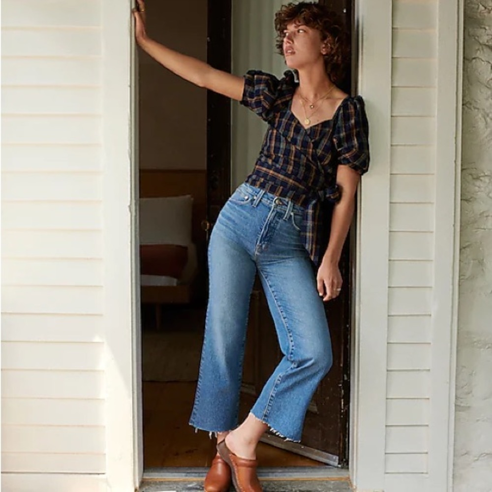 Madewell perfect vintage cropped wide leg
